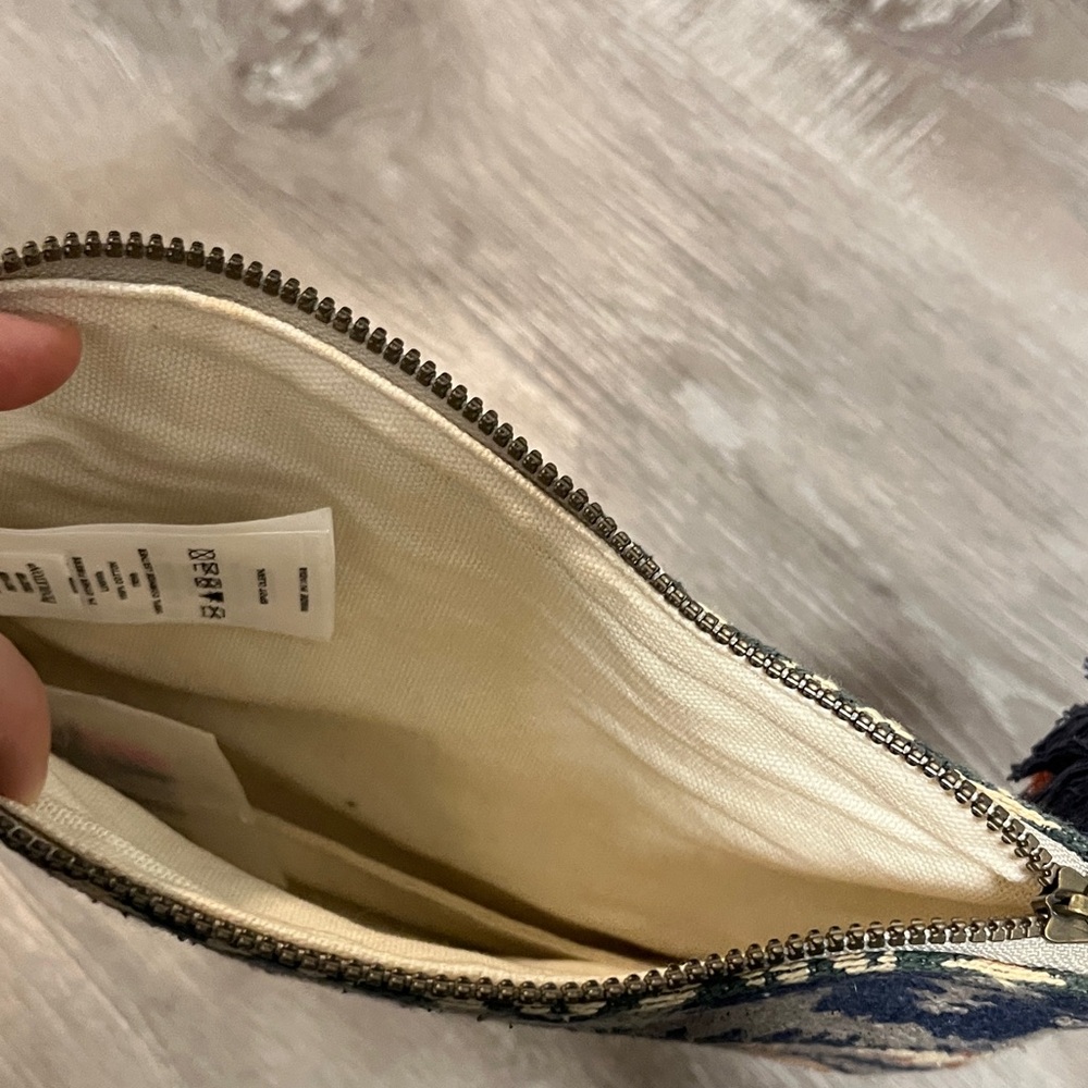 Pendleton Tribal Pattern Pouch In Navy And Tan - image 3